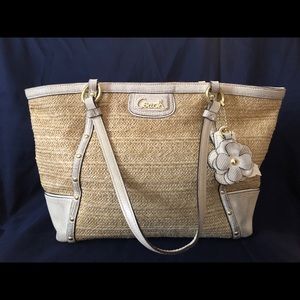 Coach Alexandra Straw Tote
